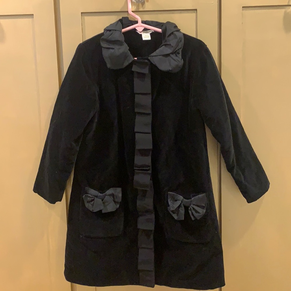 Girls Dressy Velvet Coat—Size 5/6